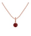 January Birthstone Silver Necklace SPE-5689